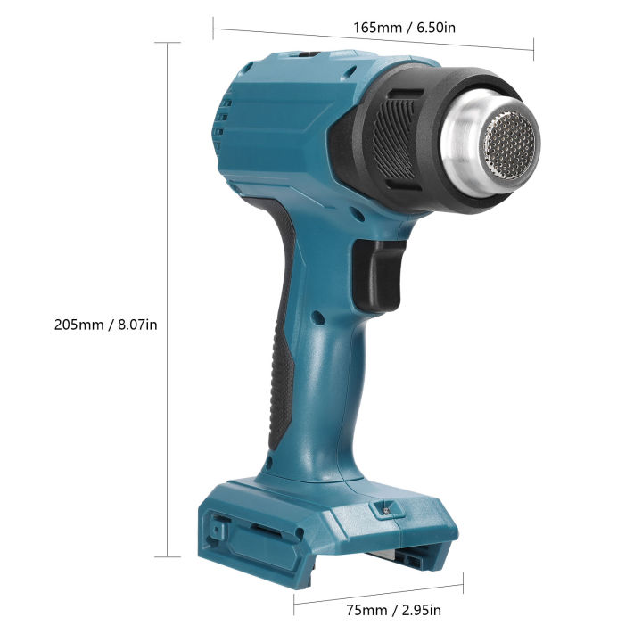 cordless-handheld-hot-air-machine-lithium-rechargeable-heating-equipment-temperatures-adjustable-power-tool-with-4-nozzles-compatible-with-makita-18v-lithium-b-attery