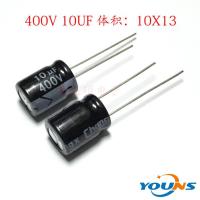 Chongx aluminum electrolytic capacitor 10X13 400V 10UF LED switching power supply capacitor super low volume