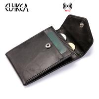 【CC】 CUIKCA Fashion Wallet Men Ultrathin Leather Coins Purse Credit ID   Card Holders Cases