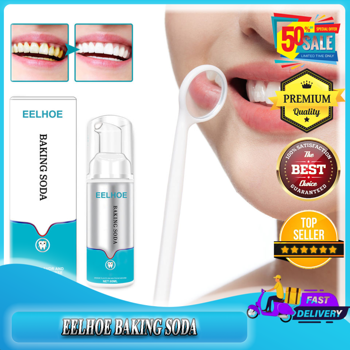 🍇🍓EELHOE Remove Yellow Tartar Smoke Stains Peppermint Baking Soda Deep