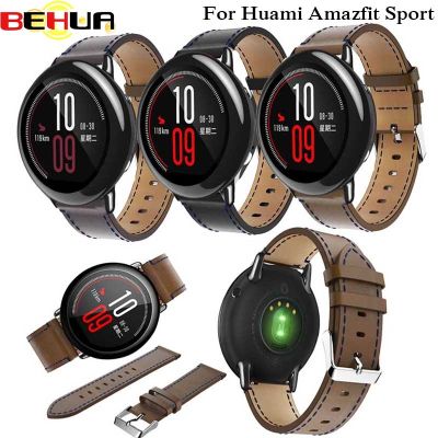 ♣ W celu uzyskania dla Amazfit pasek skórzany 22mm dla Xiaomi Huami Amazfit Sport Pasek na smartwatcha pasek pasek bransoletka dla Samsung S3