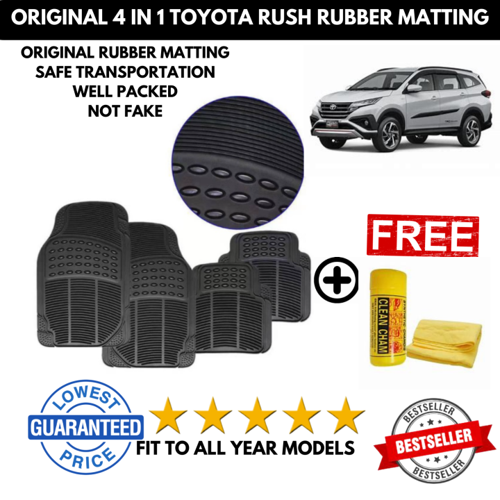 TOYOTA RUSH RUBBER MATTING ORIGINAL 4 IN 1 RUBBER MATTING HIGH QUALITY