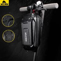 2023☍✓✽ WILD MAN EVA Hard Shell Electric Scooter Front Storage Bag 2L 3L Skateboard Hanging Bicycle Bag for M365 Reflective Rainproof