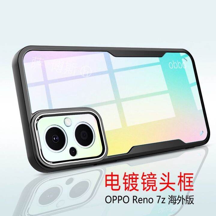 case-oppo-a96-5g-oppo-reno8z-5g-reno7z-5g-เคสหลังใส-เคสกันกระแทก-เคส-oppo-a96-5g-เคสขอบนิ่มหลังแข็ง-เคสpc-tpu-ส่งจากไทย