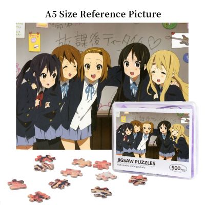 K-on (5) Wooden Jigsaw Puzzle 500 Pieces Educational Toy Painting Art Decor Decompression toys 500pcs