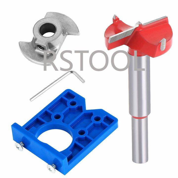35mm Concealed Hinge Drill Jig Forstner Drill Bit Hinge Hole Cutter for