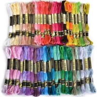 【YF】♙✜♕  7.5m Silk Cotton Thread Sewing Skeins Embroidery Floss Knitting Spiraea Accessories 실