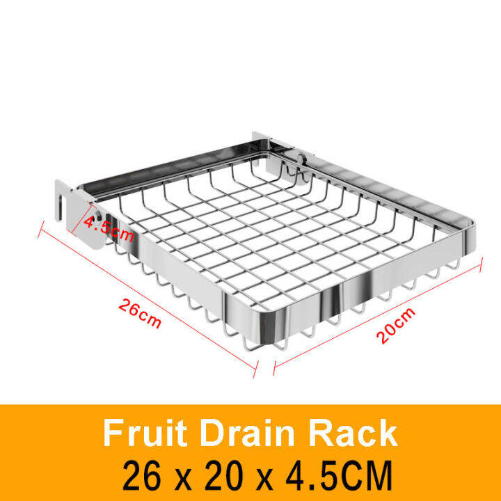 แผ่นราวแขวนสแตนเลสครัวชั้นวางจานผู้ถือเก็บมีช่องระบายน้ำออกให้แห้ง