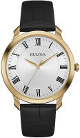 Bulova Mens Watch Gold/ Black