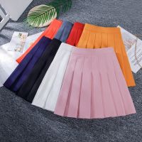 【CW】 2023 School Uniform Pleated Skirt Elastic Waist Tennis Shorts Skirts for Short