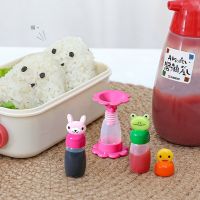 3Pcs/Set Mini Seasoning Sauce Bottle Mini Containers Lovely Rabbit Frog Duck Bottles For Bento Lunch Box Kitchen Jar Accessories