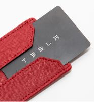 เคส Sampul Kartu สำหรับ Tesla รุ่น3 Y หนัง1สีแดงสีดำสำหรับ Tesla Model 3 Y อุปกรณ์เสริมรถยนต์2017-2020