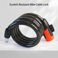 Bike Cable Lock 1 Set Bicycle Lock High Safety Performance Anti-scratch Waterproof Dustproof Steel Cable Bike Accessories Locks