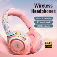 หูฟังไร้สายบลูทูธเกี่ยวหูหูฟัง5.2คุณภาพเสียง Hi-Fi สเตอริโอหูฟังบลูทูธเพลงเกมชุดหูฟังกีฬา