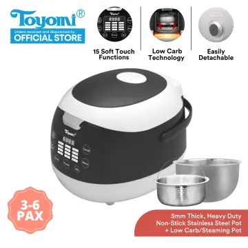 TOYOMI 1.8L Micro-com Low-Carb Stainless Steel Rice Cooker RC