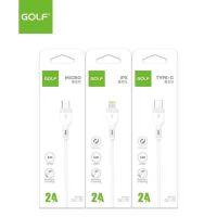 GOLF GC-75 สายชาร์จUSB สำหรับ iPhone Type-cและMicro ความยาว1เมตร 2A