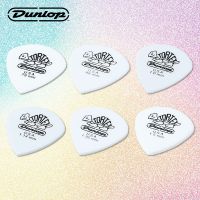 6pcs Dunlop Guitar Picks White Tortex Mediator 0.73/0.88/1.0/1.14/1.35/1.5mm for Bass Classic Acoustic Electric Accessories