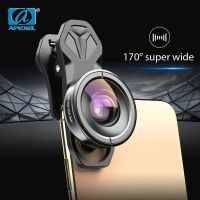 APEXEL HD Optic Phone Lens 170 Degree Super Wide Angle Lens Camera Optical Lenses for Apple iPhone Xiaomi Samsung All Smartphone Smartphone Lenses