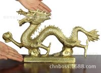 High Quality Products พระพุทธรูป Bronze Bronze Hanlong Town House Shenlong ช่วยอย่างเป็นทางการขนส่ง Fengshui Soaring Dragon Bronze Hanlong Qinglong เครื่องประดับพระพุทธรูป