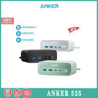 Anker USB 6-In-1 525แท่นชาร์จ C ปลั๊กไฟสายไฟต่อ5ฟุตพร้อม2AC 2USB A 2USB C กำลังไฟสูงสุด67W สำหรับสำนักงานและบ้าน