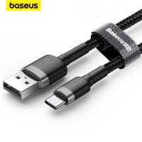 Baseus สายเคเบิล USB C ชนิด C สายชาร์จสำหรับ Xiaomi 11T Pro S21 Samsung USB C สายลวดโทรศัพท์สาย3A QC3.0ที่ชาร์จ USB Type C