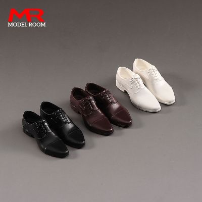 hot！【DT】✒┅  1/6 Scale Male Wine Leather Shoes Gentleman 12 Figure Dolls