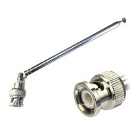 FM Radio Antenna BNC Connector escopic Aerial 0.7m Stainless Steel