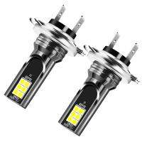 [ANYA Auto Parts] หลอดไฟสว่างจ้าไฟหน้ารถ LED H7 2x สำหรับเฟียต Stilo จี๊ปเข็มทิศ2018เปอโยต์208ฮุนได Hb20 E46 F30 Bmw