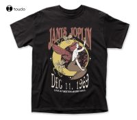 Janis Joplin 1969 Live In Boston เสื้อยืดโรงแสดงดนตรี Rocknroll Unisex เสื้อยืดสำหรับทุกเพศทุกวัย S-5Xl