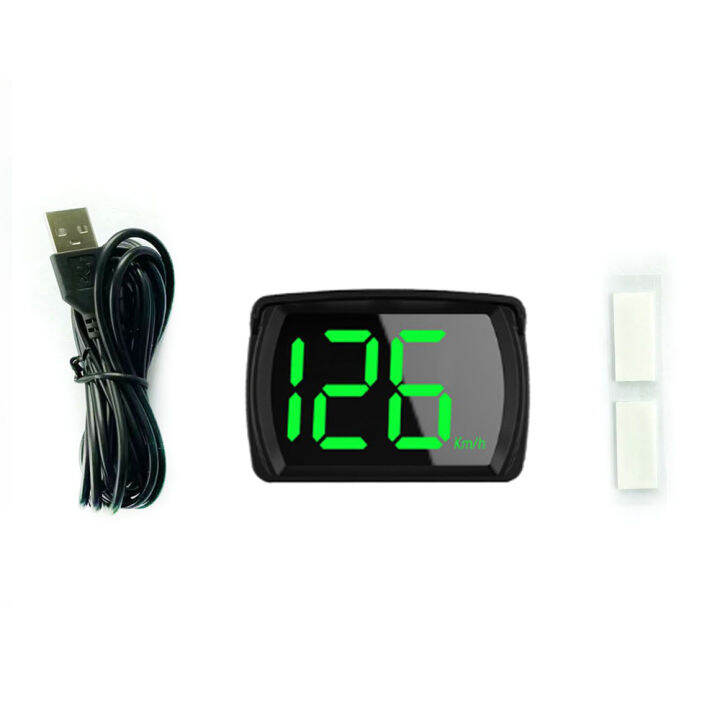 Car HUD Headup Display KM/H MPH GPS Digital Speedometer with LED Large Font Display for Car