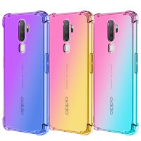 OPPO A9 A5 (2020) สี่มุมกรณีทนป่นปี้ไล่ระดับสีกรณีโทรศัพท์TPUกรณีโทรศัพท์ทนวาง,กรณีโทรศัพท์อ่อนปกคลุมOPPO A9A5 (2020)