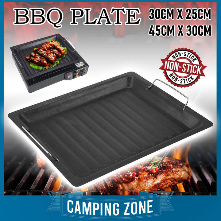 BBQ PLATE NonStick Barbecue Plate Grill Pan Frying Pan Grill Plate