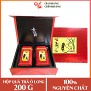 Hộp quà tặng trà ô long olong oolong nguyên chất Quê Ta