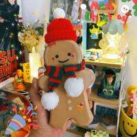 10PCS ขวดคริสต์มาส500700ML Xmas Gingerbread Man Candy Jars ขวดน้ำผลไม้ขวดเครื่องดื่ม Party Candy สามารถห่อของขวัญขวด