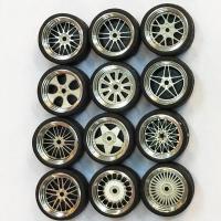 1:64 Model Modified Tire Diecasts Alloy Wheel Tire Accessories General Model Car Rubber Custom Toy Change Of Vehicles Wheel Die-Cast Vehicles