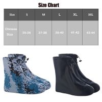 Men Women Shoes Covers with Zipper for Rain Flats Ankle Boots Cover PVC Reusable Non-slip Shoes Cover for Cycling Outdoor Travel Rain Boots