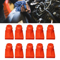 【สหรัฐอเมริกา Stock 】10Pcs สำหรับ Opel Vauxhall รถคลิปกันกระแทก Wing Grommet Nuts สกรู1404969/24449408สีแดงคลิปเข็มขัดอุปกรณ์เสริมรถยนต์