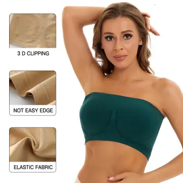 Women's Tube Top Lace Lingerie Invisible Push Up Bralette Seamless  Strapless Bra Lady Underwear Summer Chest Wraps Crop Top