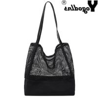 COD DSGERTRYTYIIO Yogodlns Womens Mesh Hollow Out Sandy Beach Shoulder Bag Large Capacity Top-Handle Tote Bags