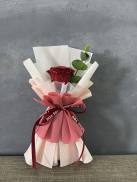 Hoa sáp nhũ 1 bông hồng đỏ bó đẹplàm quà tặng valentine, 8 3, 20 10