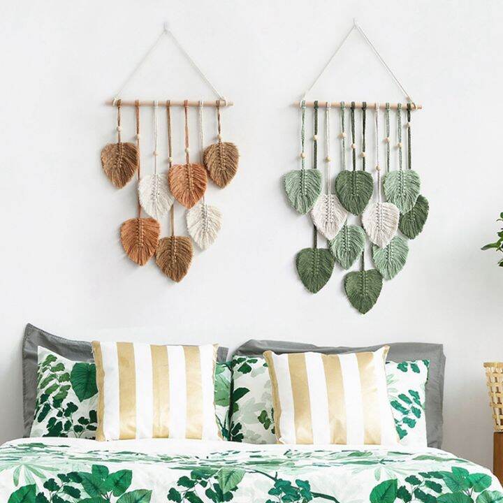 leaf-macrame-wall-hanging-boho-room-home-decor-woven-aesthetic-wall-tapestry-home-room-wedding-decoration