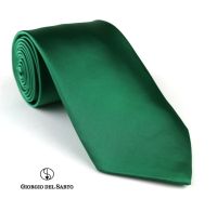 Giorgio Del Sarto Satin Necktie Green เนคไทผ้าซาตินสีเขียว