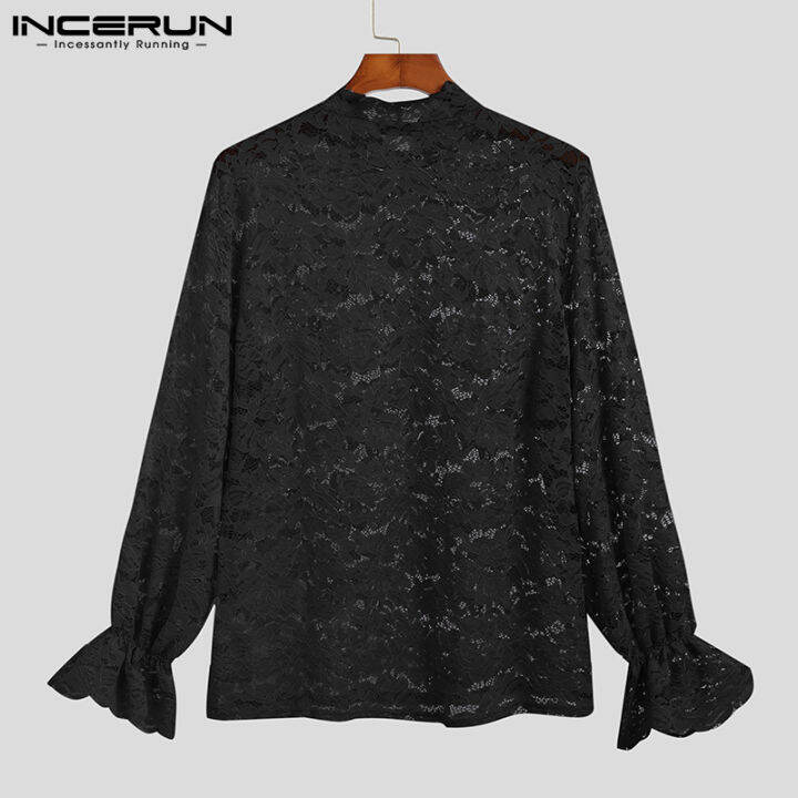 incerun-เสื้อเบลาส์เสื้อบางปาร์ตี้ลำลองแขนยาว-baju-atasan-bunga-สายคอสูงสำหรับผู้ชาย-ลดล้างสต๊อก-3