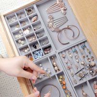 【hot】▨  Jewelry Organizer Storage Tray Display Necklace Showcase Drawer Trays