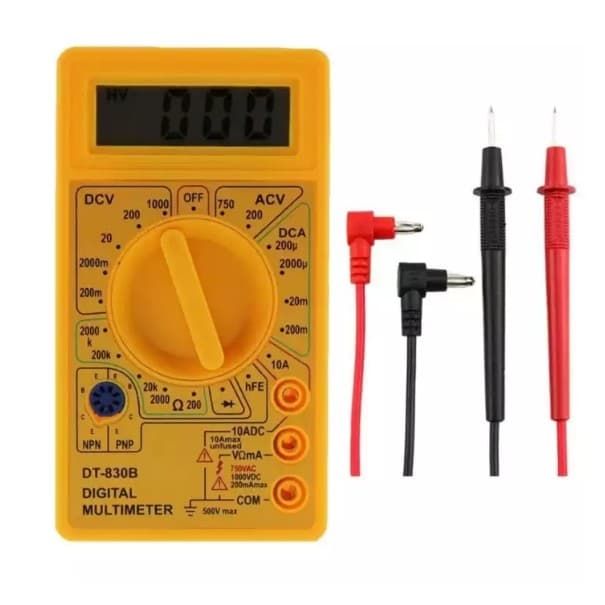 Dt-830b Ac Dc Lcd Ohmmeter Digital Multimeter, Ammeter, Ohm Meter