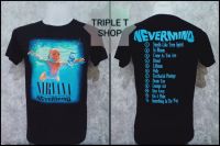 เสื้อยืดคอกลม สกรีนลาย NIRVANA