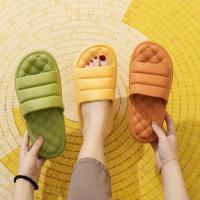 【CW】 2021 Summer Women  39;s Slippers EVA Soft Sole Slide Thick Platform Home Indoor Bathroom Anti-slip for Men and Lady Couple Sandals