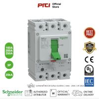 Schneider Circuit breaker GoPact MCCB G25B3A AF250, 3 poles, 25kA at 415VAC, (160A - 250A) rating, TMD trip unit, adjustable thermal protection, Molded Case Circuit Breakers