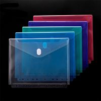 11Holes Transparent Punched File Folders For A4 Documents Sleeves Documents Bag Protector School Office Supplies