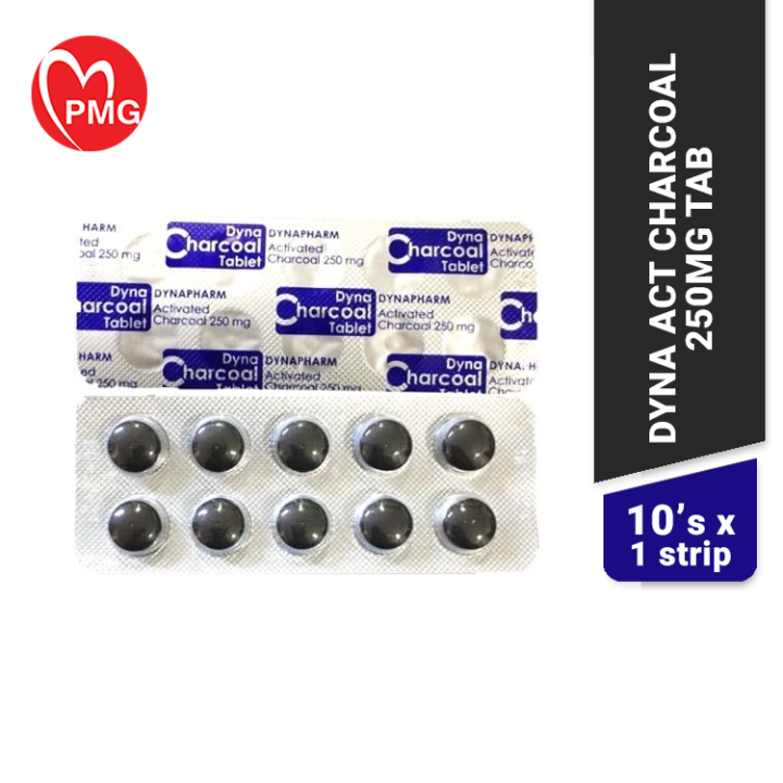 [PMG PHARMACY] Dyna Act Charcoal 250mg Tab Lazada